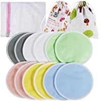 Los mejores  - Lictin Almohadillas de Lactancia Bambú Orgánicos para Pérdida de Leche- Bolsa de Lavandería y de Organizadores- 12…